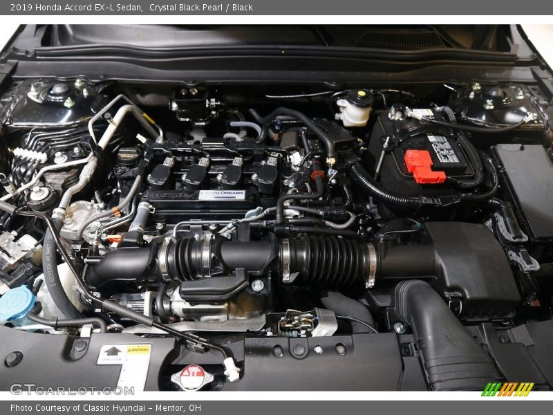 Crystal Black Pearl / Black 2019 Honda Accord EX-L Sedan