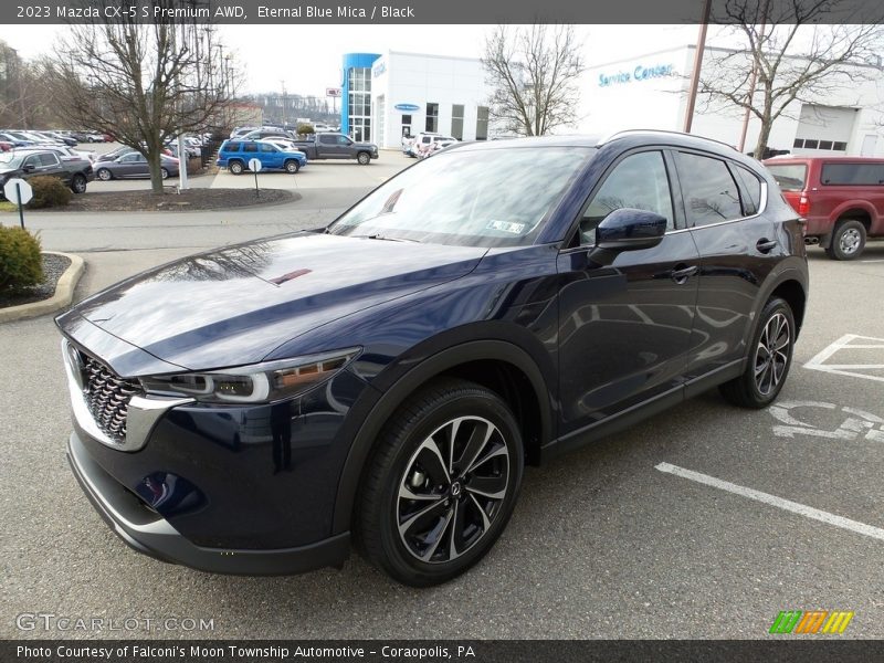 Eternal Blue Mica / Black 2023 Mazda CX-5 S Premium AWD
