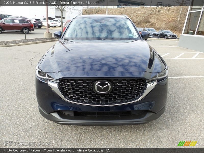 Eternal Blue Mica / Black 2023 Mazda CX-5 S Premium AWD