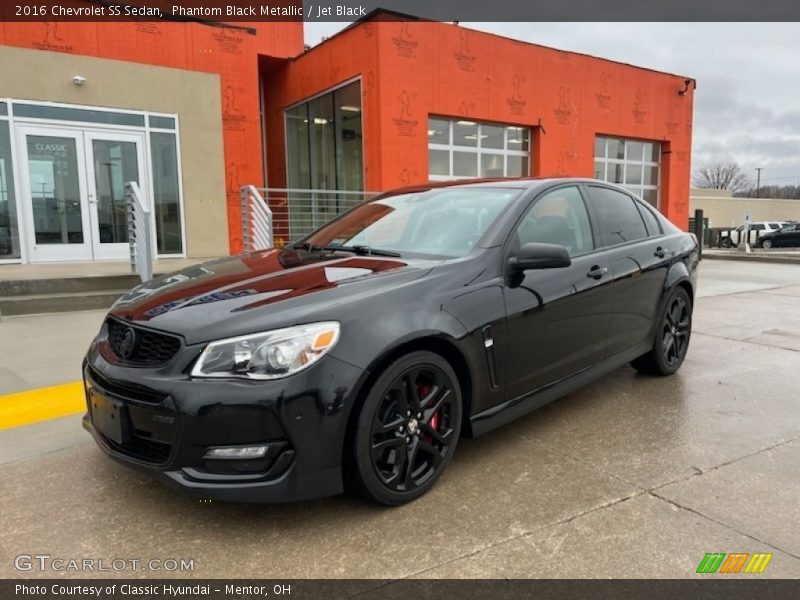 Phantom Black Metallic / Jet Black 2016 Chevrolet SS Sedan