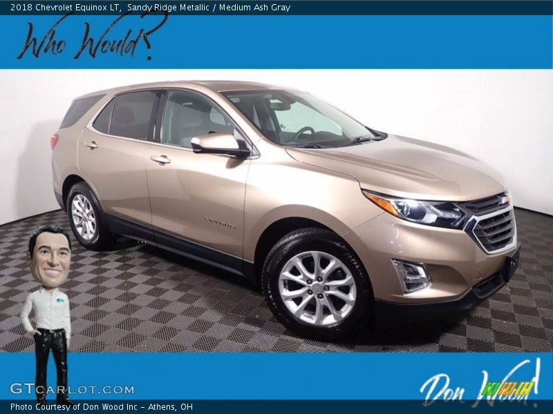Sandy Ridge Metallic / Medium Ash Gray 2018 Chevrolet Equinox LT