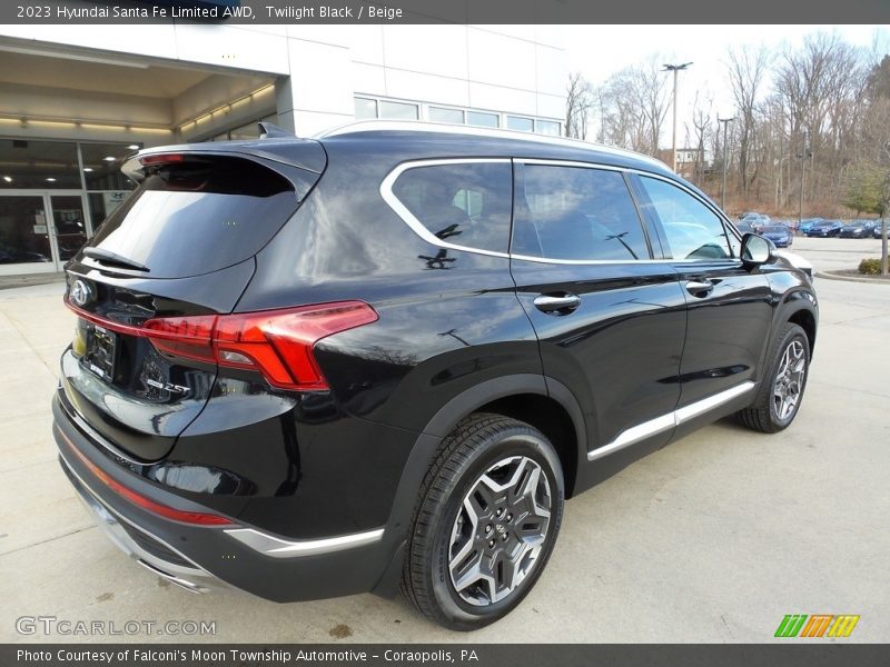 Twilight Black / Beige 2023 Hyundai Santa Fe Limited AWD