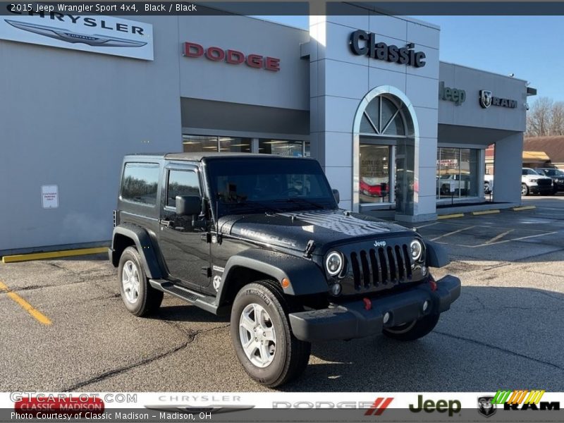 Black / Black 2015 Jeep Wrangler Sport 4x4