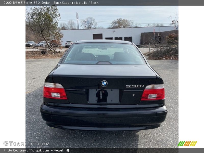 Black Sapphire Metallic / Black 2002 BMW 5 Series 530i Sedan
