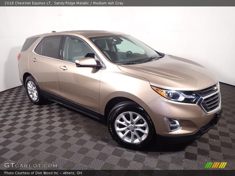 Sandy Ridge Metallic / Medium Ash Gray 2018 Chevrolet Equinox LT