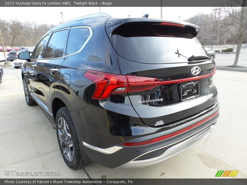 Twilight Black / Beige 2023 Hyundai Santa Fe Limited AWD