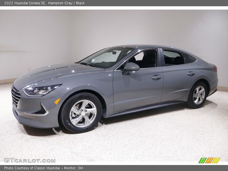 Hampton Gray / Black 2022 Hyundai Sonata SE