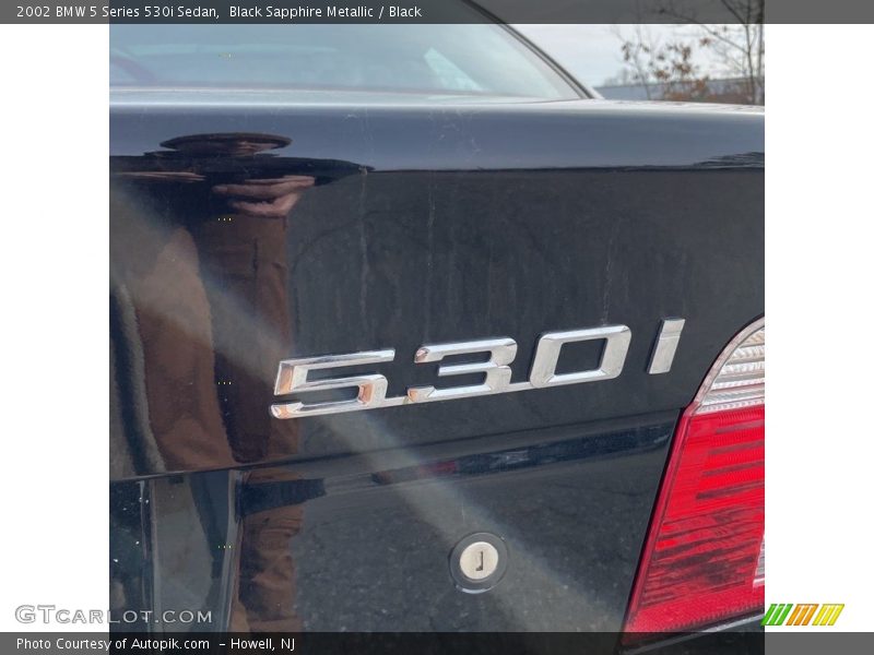 Black Sapphire Metallic / Black 2002 BMW 5 Series 530i Sedan