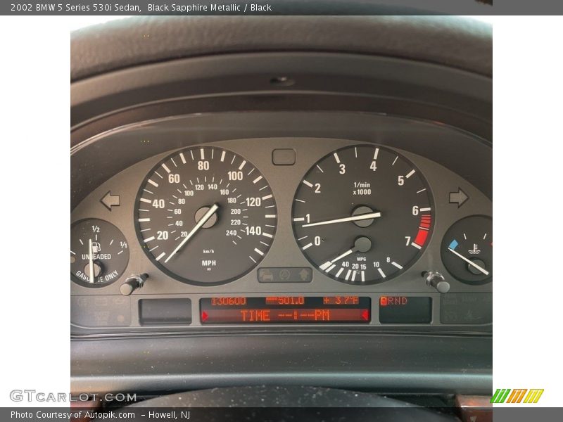 Black Sapphire Metallic / Black 2002 BMW 5 Series 530i Sedan