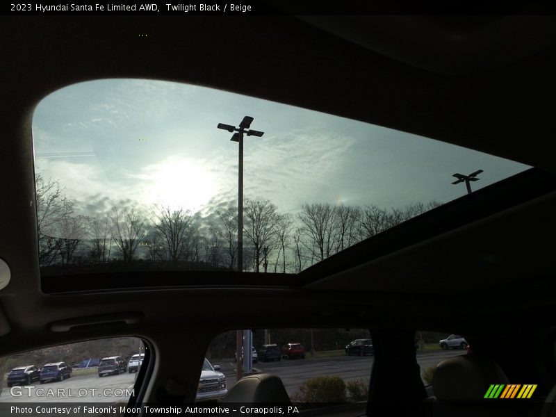 Sunroof of 2023 Santa Fe Limited AWD