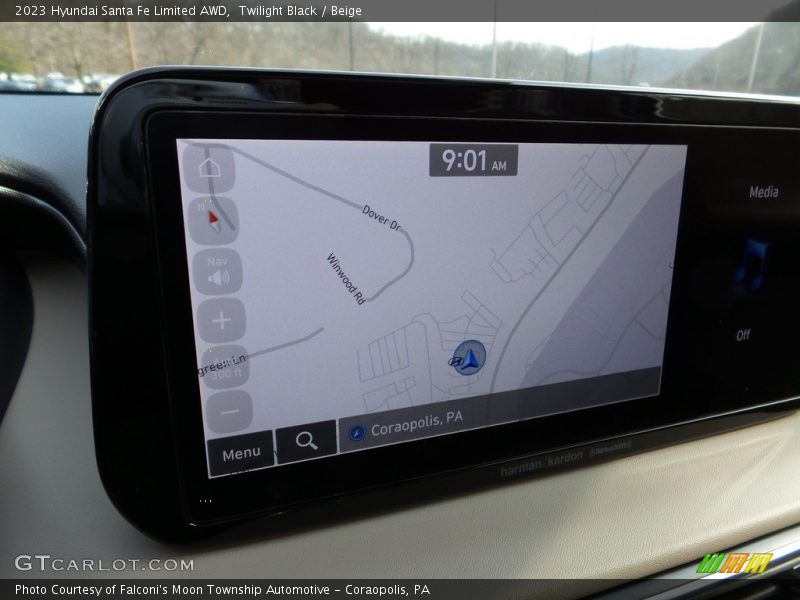 Navigation of 2023 Santa Fe Limited AWD