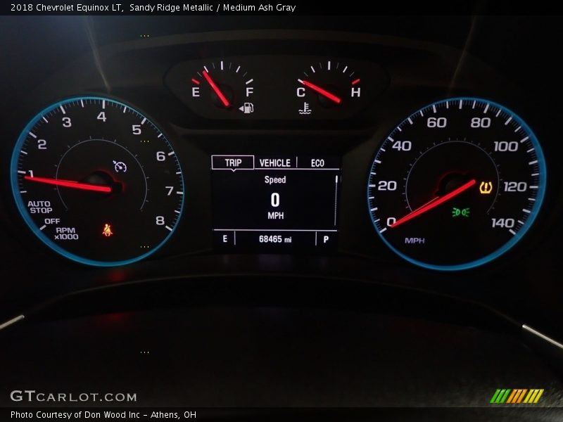 Sandy Ridge Metallic / Medium Ash Gray 2018 Chevrolet Equinox LT