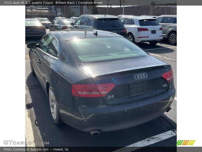 Brilliant Black / Cinnamon Brown 2010 Audi A5 3.2 quattro Coupe