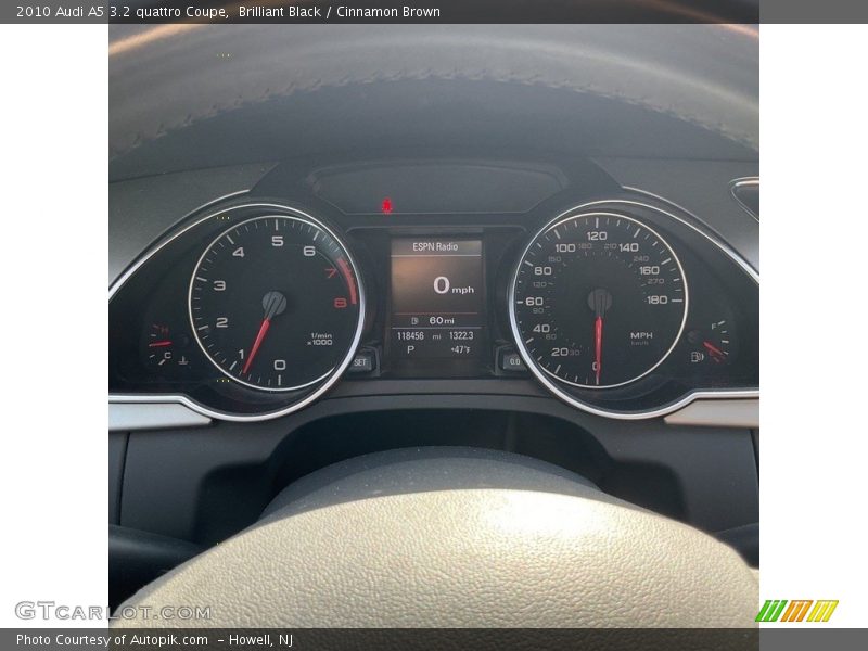Brilliant Black / Cinnamon Brown 2010 Audi A5 3.2 quattro Coupe