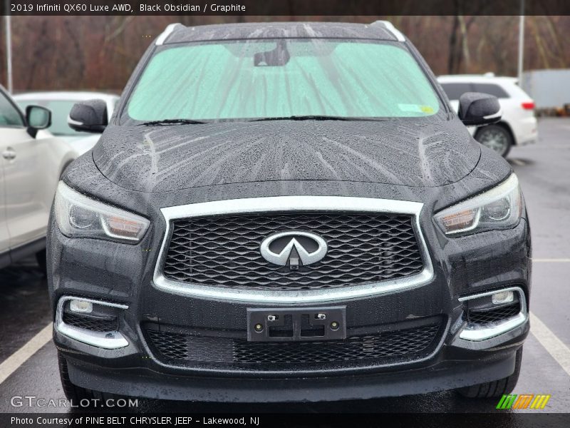 Black Obsidian / Graphite 2019 Infiniti QX60 Luxe AWD