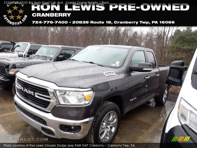 Granite Crystal Metallic / Black 2020 Ram 1500 Big Horn Quad Cab 4x4