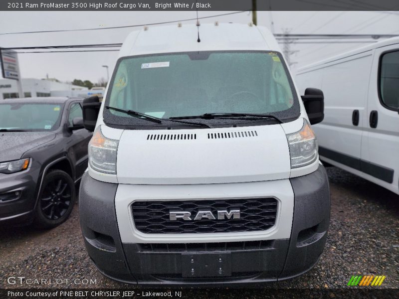 Bright White / Black 2021 Ram ProMaster 3500 High Roof Cargo Van