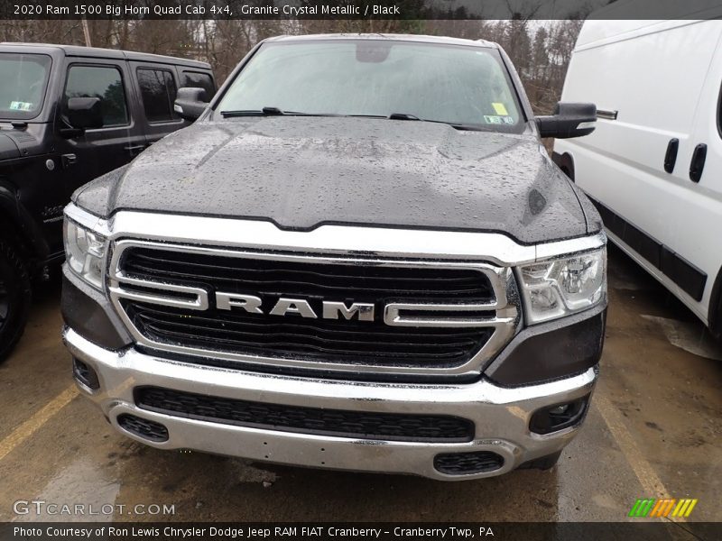 Granite Crystal Metallic / Black 2020 Ram 1500 Big Horn Quad Cab 4x4