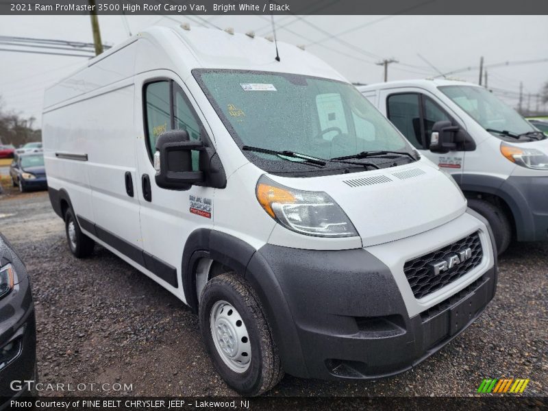 Bright White / Black 2021 Ram ProMaster 3500 High Roof Cargo Van
