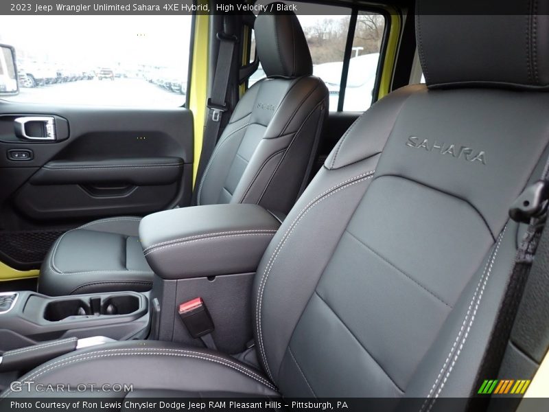 High Velocity / Black 2023 Jeep Wrangler Unlimited Sahara 4XE Hybrid