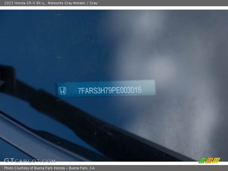 Meteorite Gray Metallic / Gray 2023 Honda CR-V EX-L