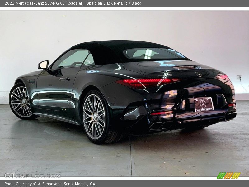 Obsidian Black Metallic / Black 2022 Mercedes-Benz SL AMG 63 Roadster