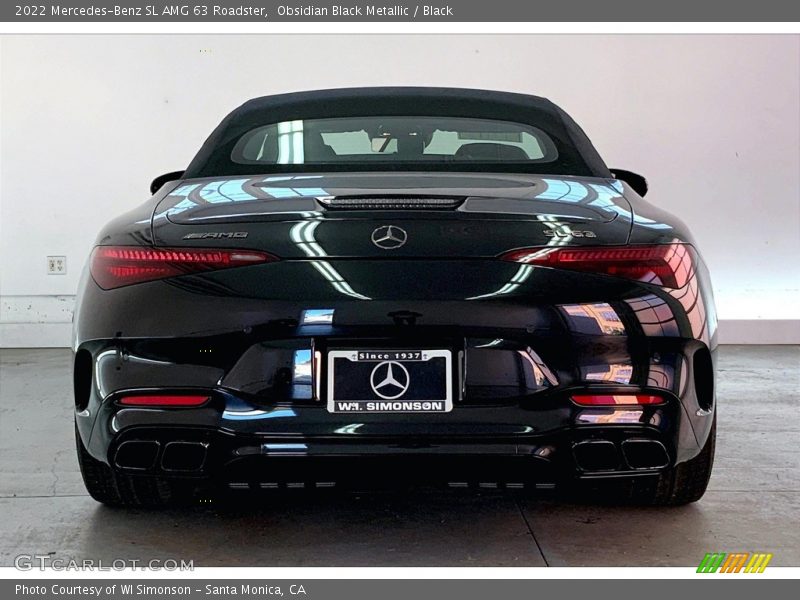 Obsidian Black Metallic / Black 2022 Mercedes-Benz SL AMG 63 Roadster