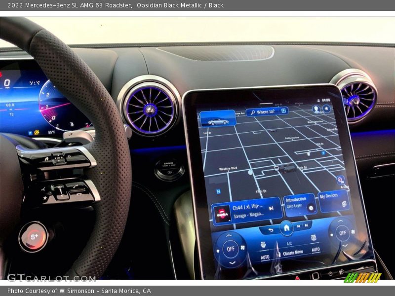 Navigation of 2022 SL AMG 63 Roadster