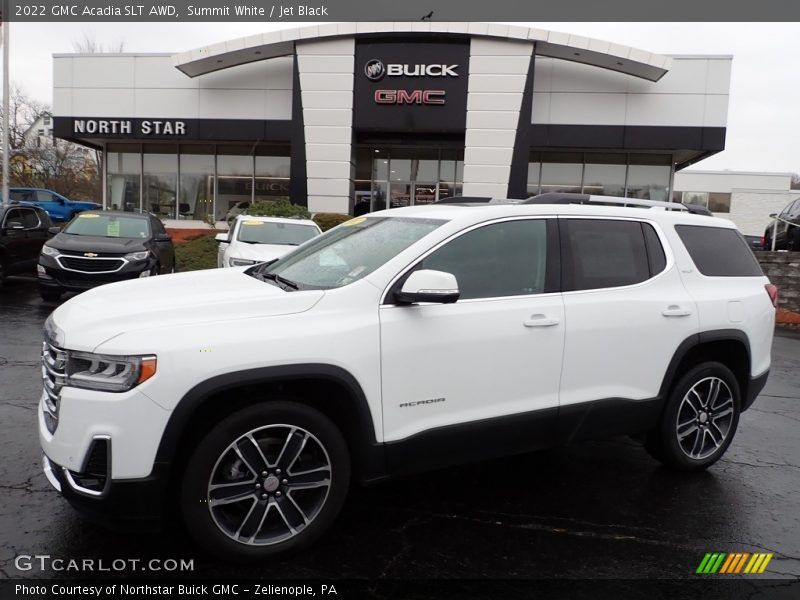 Summit White / Jet Black 2022 GMC Acadia SLT AWD