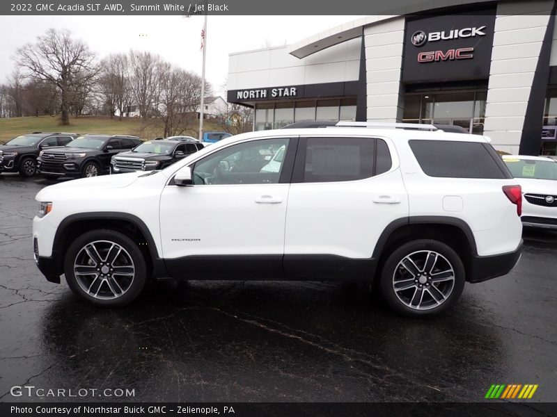 Summit White / Jet Black 2022 GMC Acadia SLT AWD