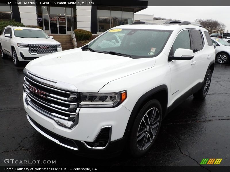 Summit White / Jet Black 2022 GMC Acadia SLT AWD