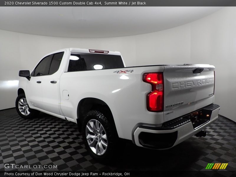 Summit White / Jet Black 2020 Chevrolet Silverado 1500 Custom Double Cab 4x4