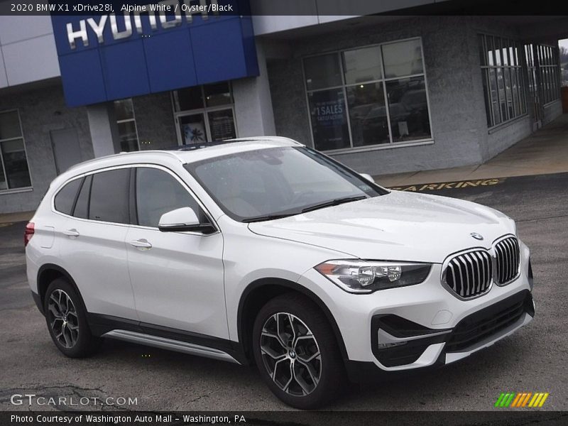 Alpine White / Oyster/Black 2020 BMW X1 xDrive28i