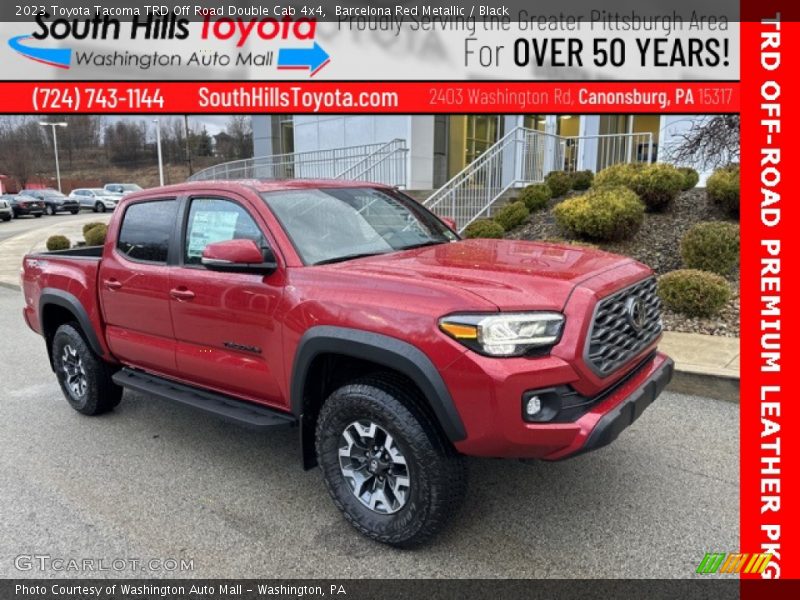 Barcelona Red Metallic / Black 2023 Toyota Tacoma TRD Off Road Double Cab 4x4