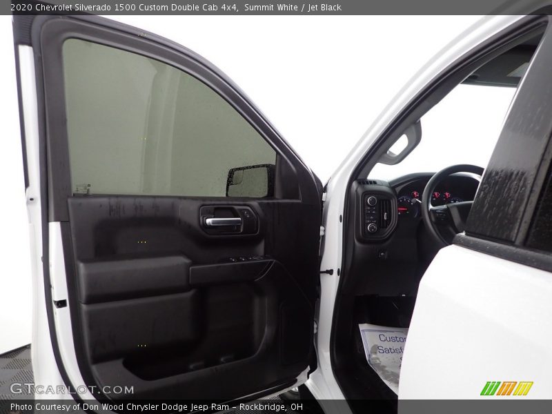 Summit White / Jet Black 2020 Chevrolet Silverado 1500 Custom Double Cab 4x4