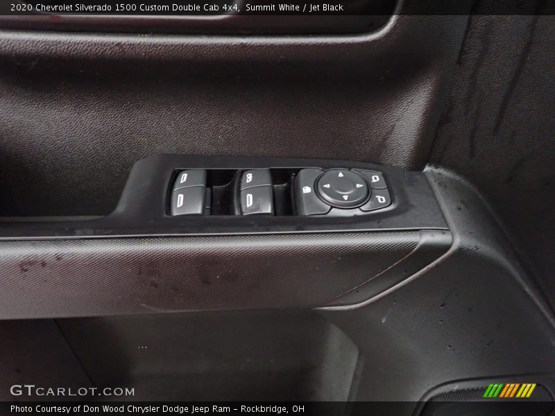 Summit White / Jet Black 2020 Chevrolet Silverado 1500 Custom Double Cab 4x4