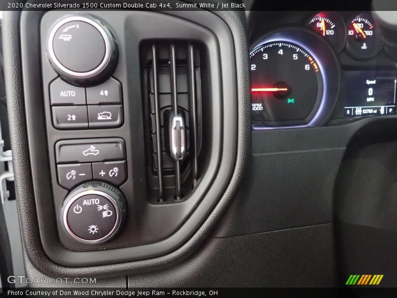 Summit White / Jet Black 2020 Chevrolet Silverado 1500 Custom Double Cab 4x4