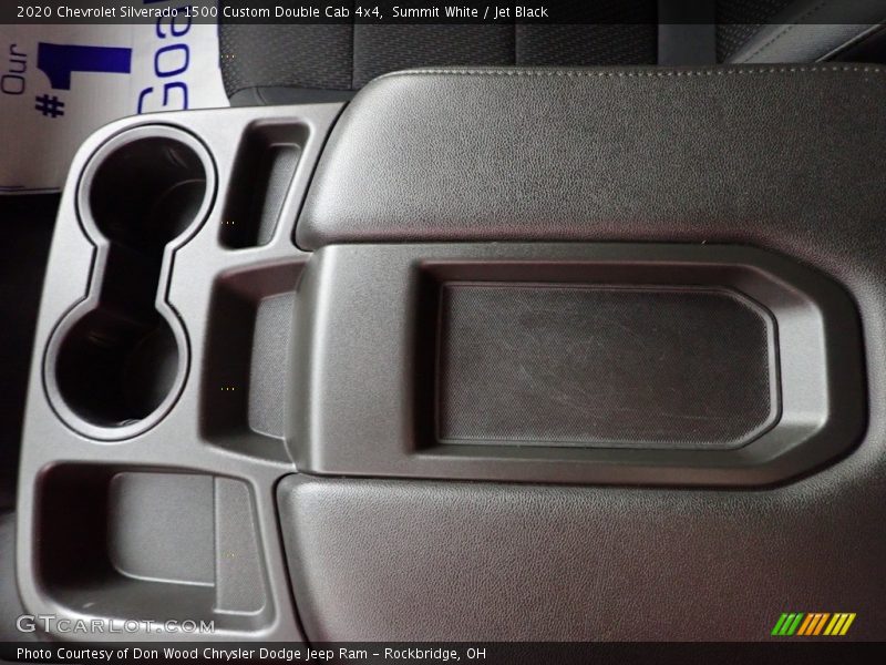 Summit White / Jet Black 2020 Chevrolet Silverado 1500 Custom Double Cab 4x4