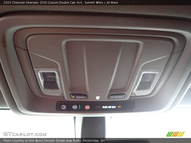 Summit White / Jet Black 2020 Chevrolet Silverado 1500 Custom Double Cab 4x4