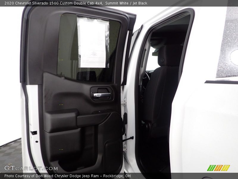 Summit White / Jet Black 2020 Chevrolet Silverado 1500 Custom Double Cab 4x4