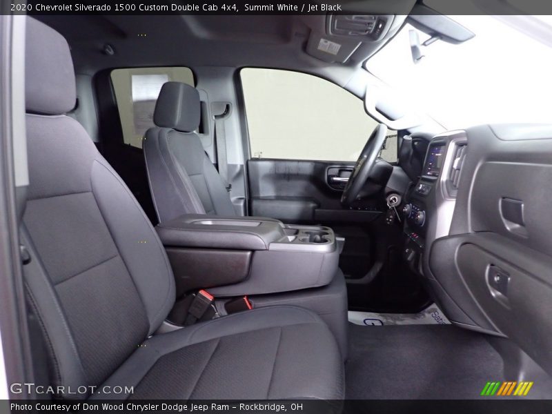 Summit White / Jet Black 2020 Chevrolet Silverado 1500 Custom Double Cab 4x4