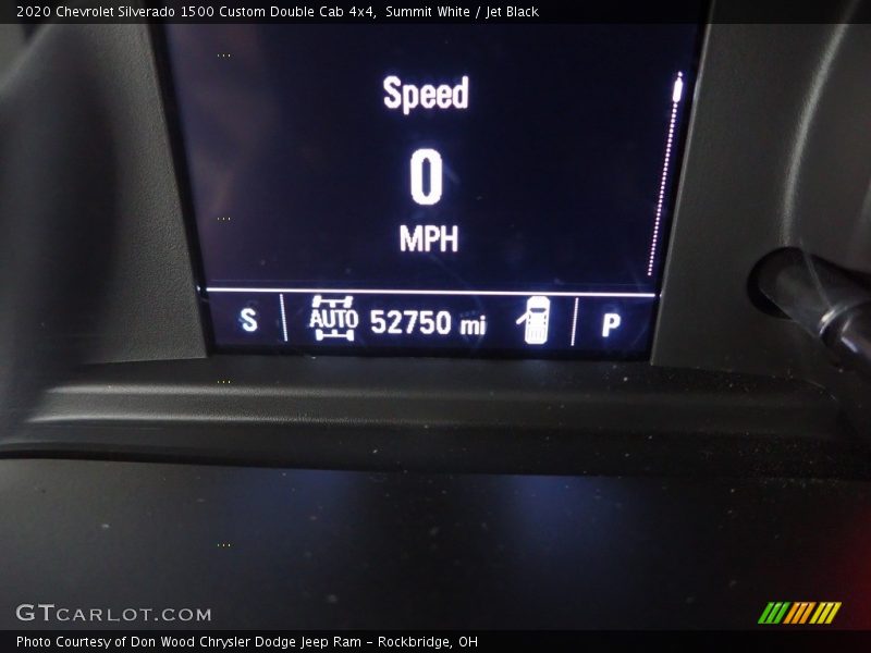 Summit White / Jet Black 2020 Chevrolet Silverado 1500 Custom Double Cab 4x4