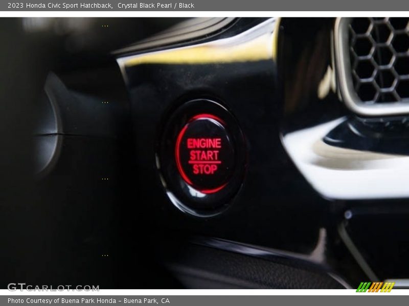 Crystal Black Pearl / Black 2023 Honda Civic Sport Hatchback