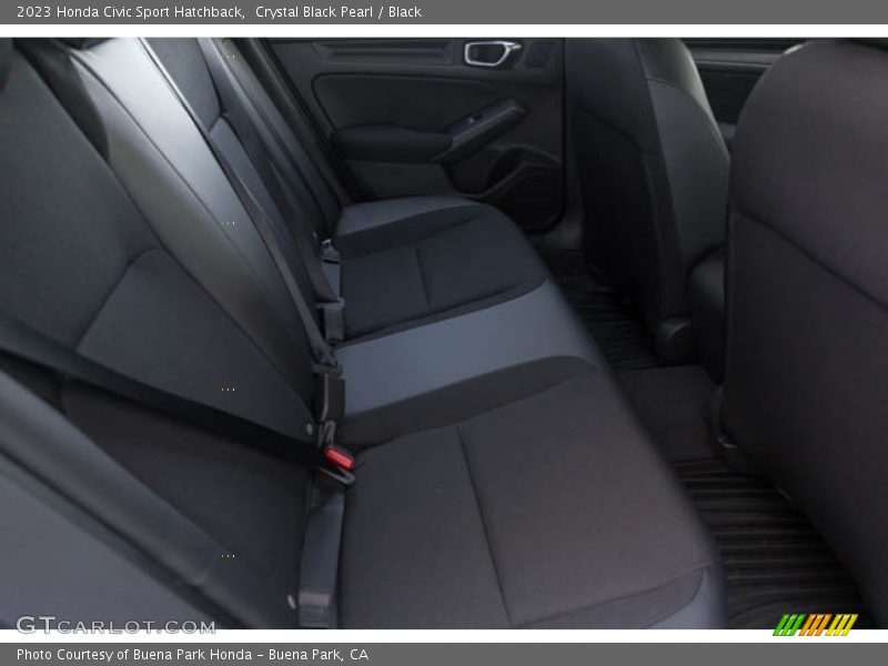Crystal Black Pearl / Black 2023 Honda Civic Sport Hatchback