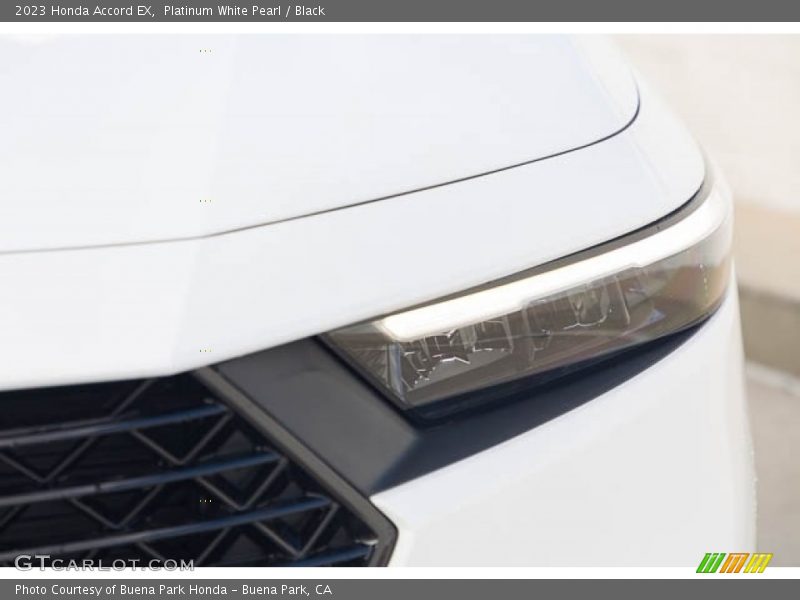 Platinum White Pearl / Black 2023 Honda Accord EX