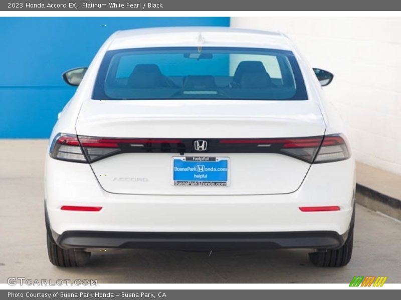 Platinum White Pearl / Black 2023 Honda Accord EX