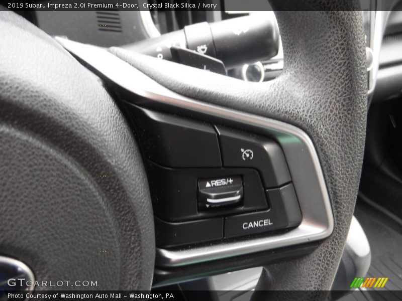 Crystal Black Silica / Ivory 2019 Subaru Impreza 2.0i Premium 4-Door