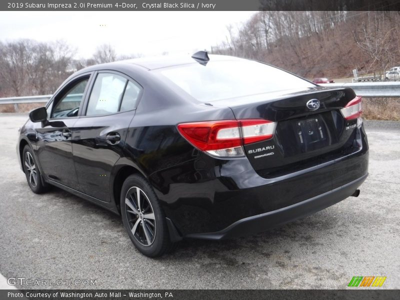 Crystal Black Silica / Ivory 2019 Subaru Impreza 2.0i Premium 4-Door
