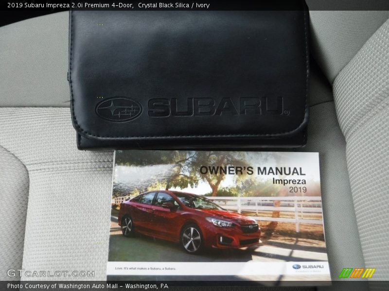 Crystal Black Silica / Ivory 2019 Subaru Impreza 2.0i Premium 4-Door