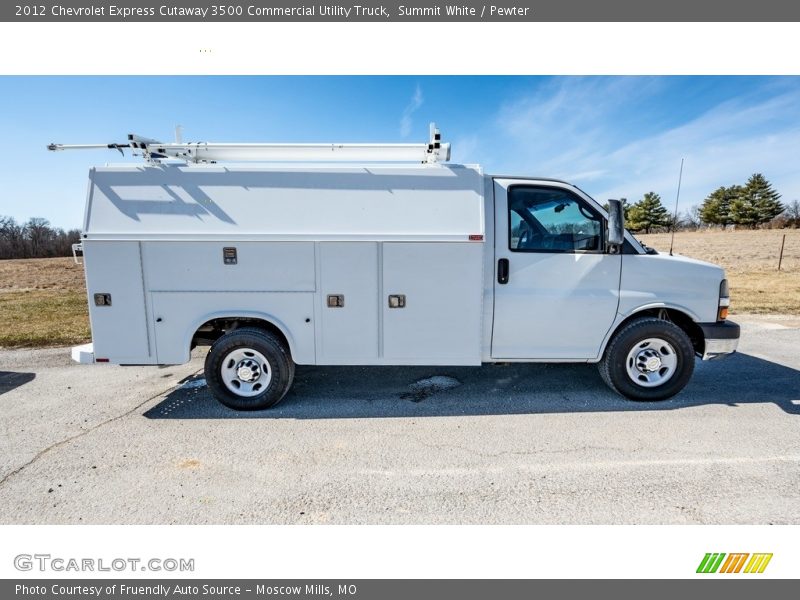 Summit White / Pewter 2012 Chevrolet Express Cutaway 3500 Commercial Utility Truck